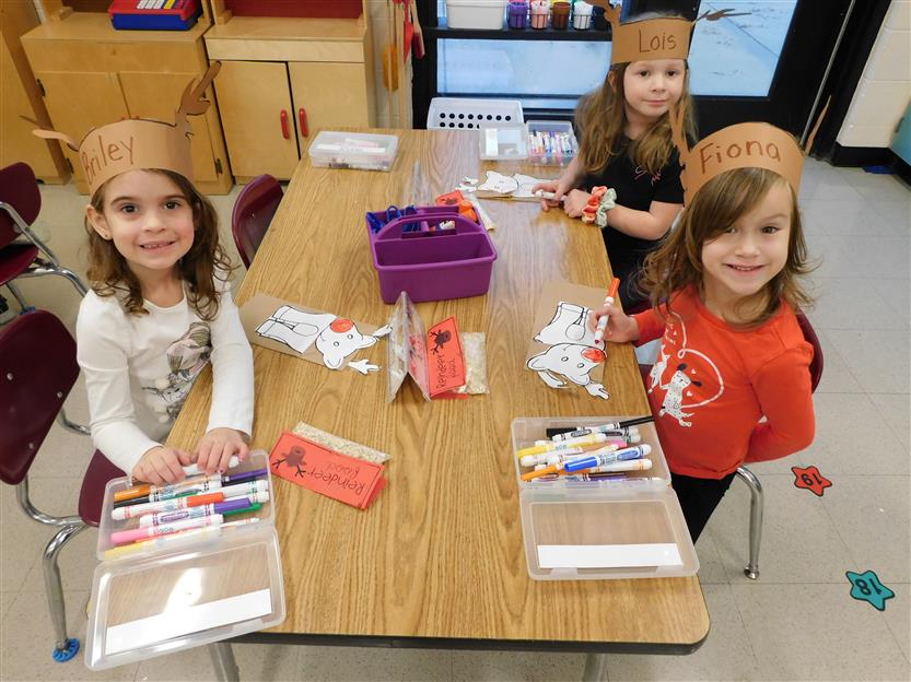 Students enjoying holiday activities